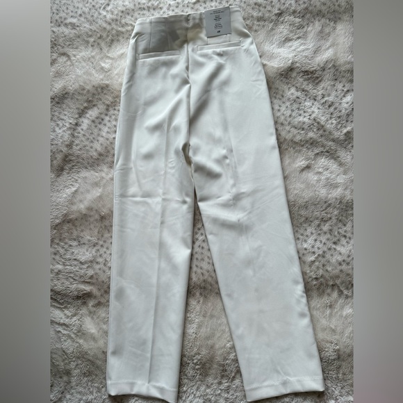 NWT H&M High Waist Slacks White size 2 - Picture 2 of 7